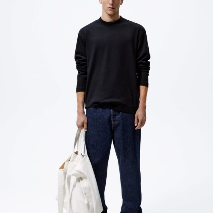 RIB NECK T-SHIRT