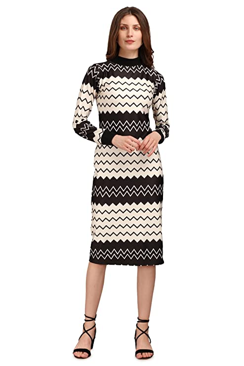 PURVAJA Women’s Bodycon Knee Length Dress (Siri-036-038)