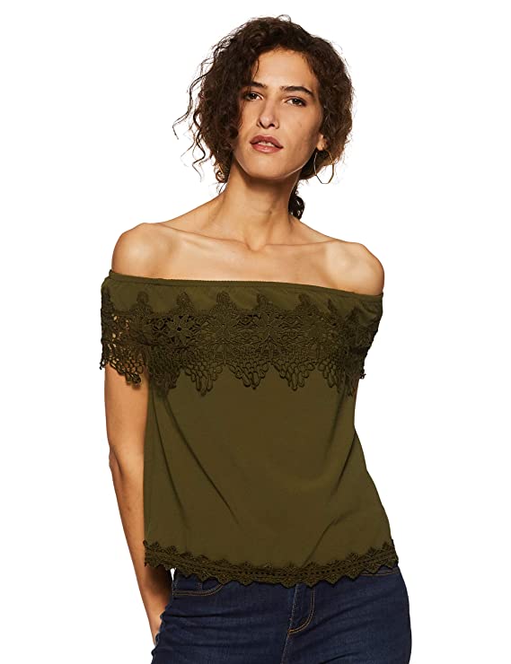 VERO MODA Women's Plain Regular Fit Top